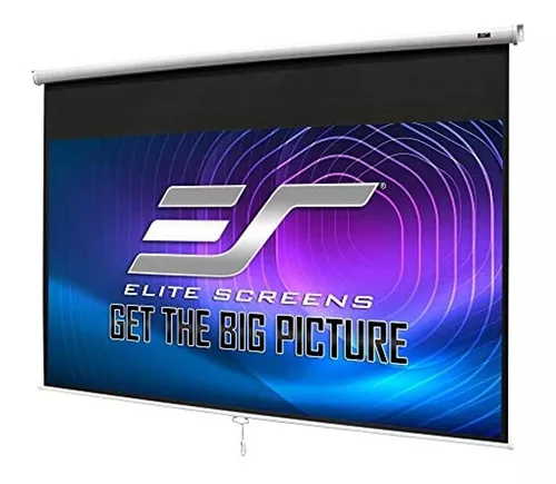 Pantalla retráctil para proyector, de la marca Elite Screens, 120 pulgadas,  diagonal 4:3 Blanco : Electrónica 