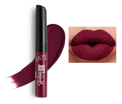 Labial Mate Color Intenso Studio Look Cyzone Color Burgundy