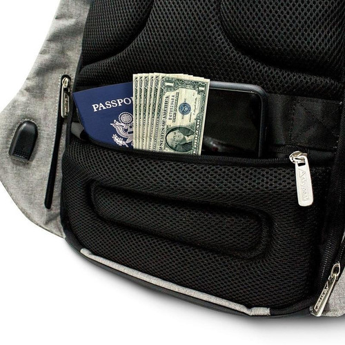 Imagen 5 de 9 de Mochila Antirrobo Skypeak Negra Para Laptop 15 Funda Lluvia