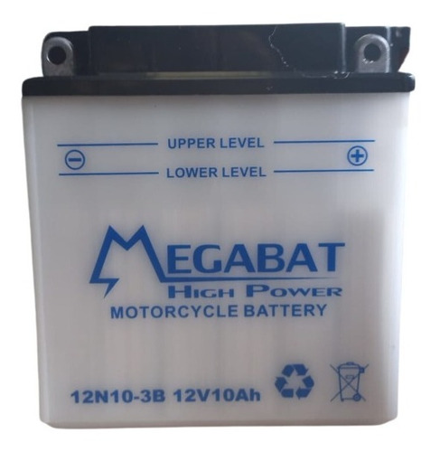Bateria De Moto Megabat 12n10-3b