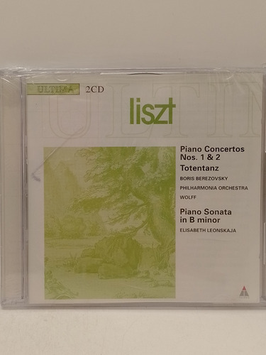 Liszt Piano Concertos 1 Y 2 Y Otros Cd Doble Nuevo  Disqrg