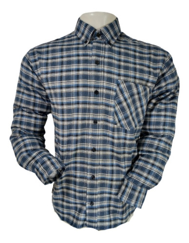 Camisa De Invierno Viyela Hombre Tipo Leñadora A Cuadros