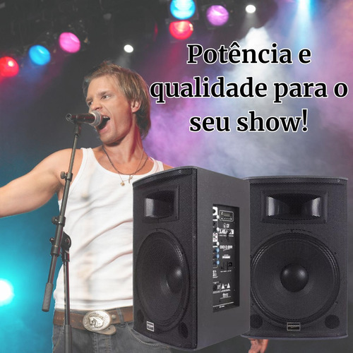 Kit Som Ativa Passiva Saga 15 Mesa 16 Canais 256 Fx Dsp