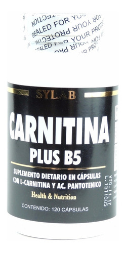 Quemador De Grasa L- Carnitina Plus B5 Sylab 60 Tabletas