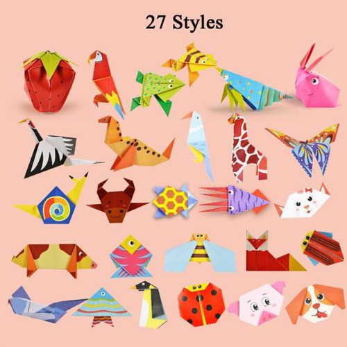 3 Papel Origami 54 Hojas Para Artes Y Artesanías Para