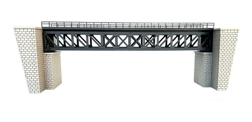 Puente Reticulado Con Bases Ho 1/87 P Armar Miniature World