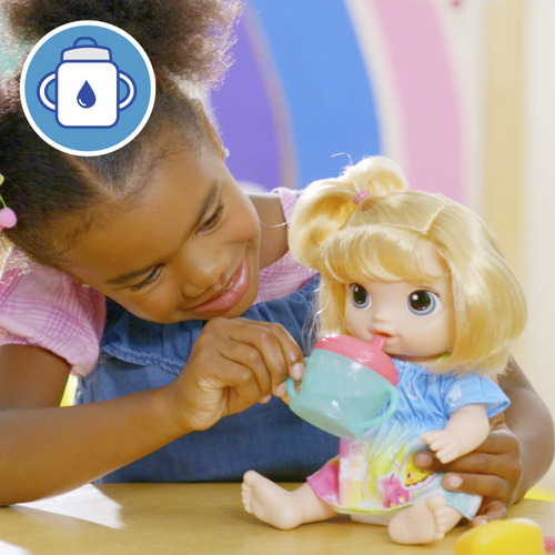 Baby Alive Muñeca Bebidas De Frutas Fruity Sips Rubia