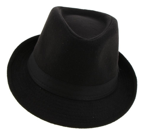 Sombrero Vintage De Fieltro Duro Para Hombre De Ala Corta Fe