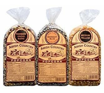 Amish Palomitas De Maíz | Variedad De Lotes | 3 - 1 Lb Bolsa