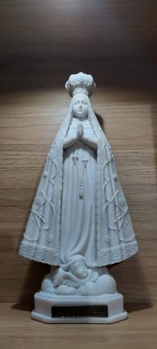 Imagem De Nossa Senhora Aparecida Em Marmore, 30cm.