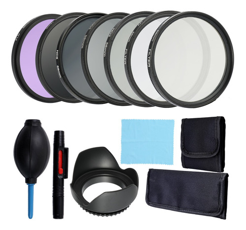 Kit De Filtros De Cámara Uv+cpl+filtro Fld 58mm