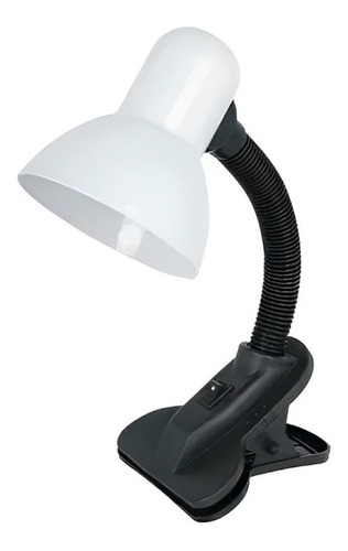 Lámpara Escritorio Con Clip Cuello Flexible + Bombillo Led