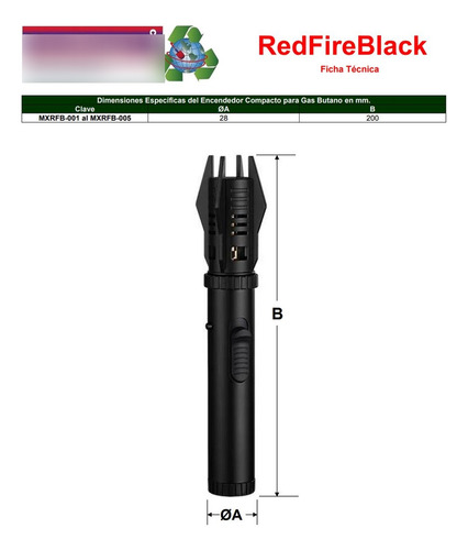 Mechero Alta Calidad, Mxrfb-002, 2 Pzas, Negro, Recargable