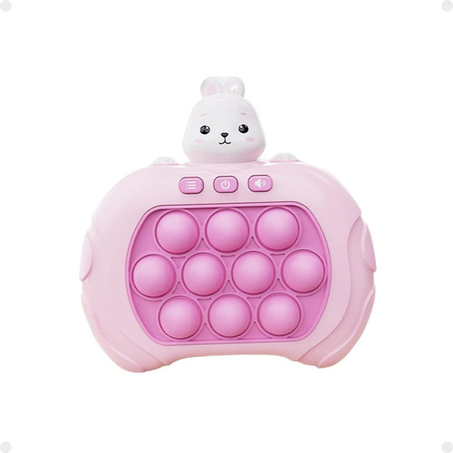 Pop It Eletrônico Coelho Rosa Game Anti Stress Crianças