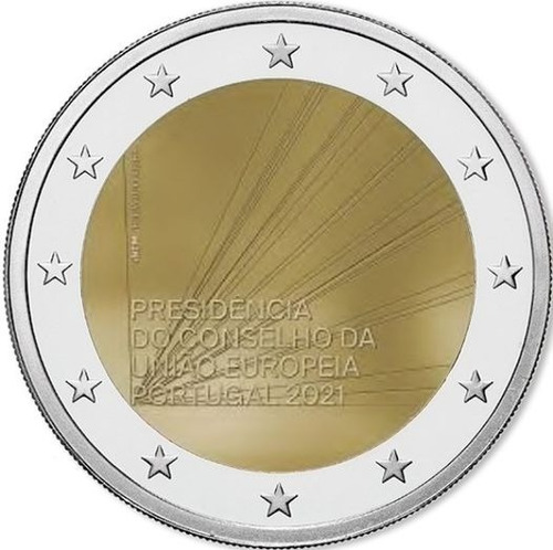 Portugal 2021- Presidência Conselho U E - 2 Euros Com - F C