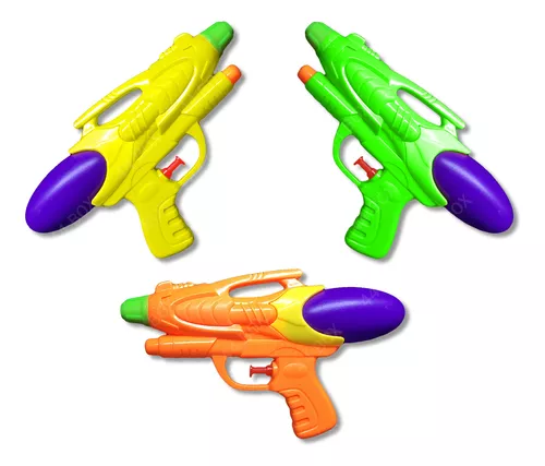 Kit 3 Pistola Água Arminha Arma Brinquedo Piscina Promoção