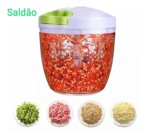 Triturador Manual Alimentos 5 Lâminas -saldos Copos Riscados