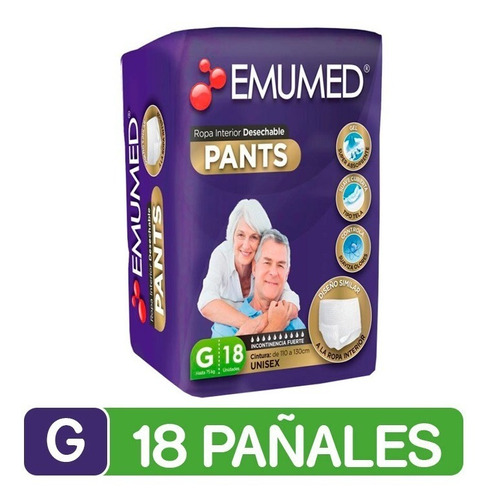 Pañales Adulto Emumed Pants 