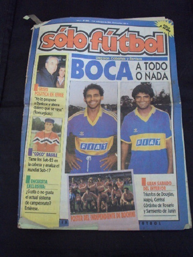 Revista Solo Futbol # 325 (9/9/1991) C/poster Independiente