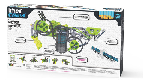 Juguete De Construcción K'nex Cyber-x C10 Crypto Crank Con M