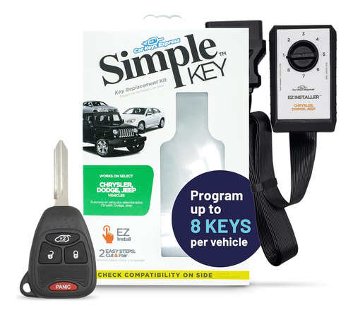 Kit De Llaves Simples, Llave De Coche Con Llavero E Instalad