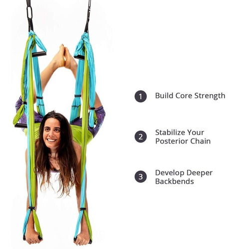 Imagen 5 de 5 de Trapecio Columpio Aéreo Para Yoga Body