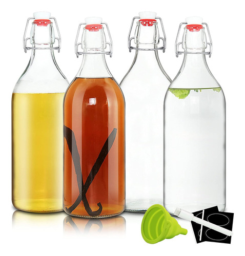 Botellas Yeboda Con Tapa Abatible De 32 Oz: Botella De Cerve