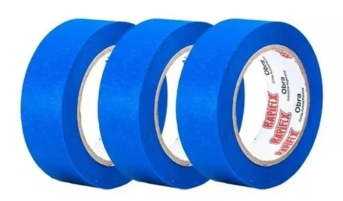 Cinta De Papel Enmascarar Premium Azul 18 Mm X 40m Doble A