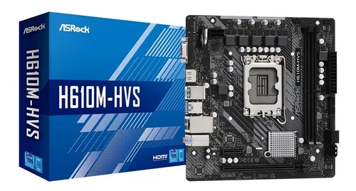 comprar Mother Asrock Socket 1700 Intel H610m-hvs Gen12 - Color Negro