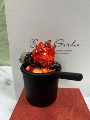 A Luz Nocturna Calcifer De Llama 3d De Halloween