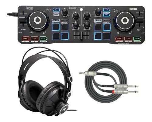 Controlador Compacto Hercules Dj Control Starlight Con Paque