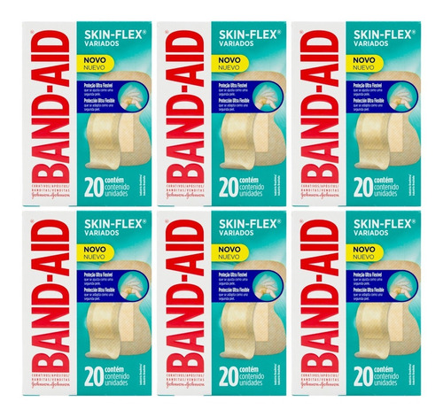 Johnson Band-aid Skin Flex Kit X6 Curitas Banditas Variados