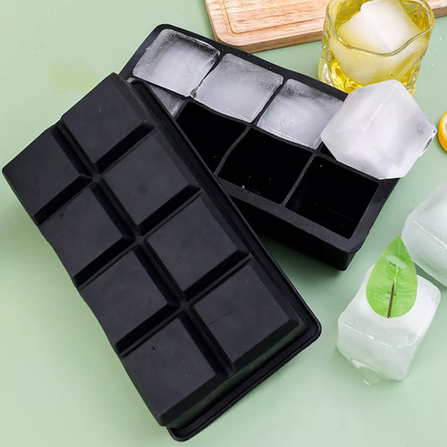 W Moldes Para Cubitos De Hielo De Silicona Apilables,