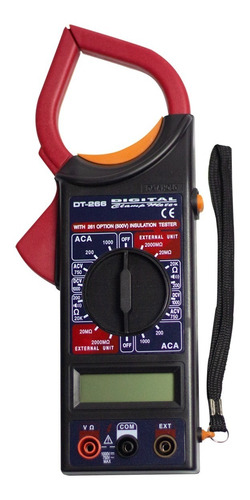Pinza Amperimétrica Tester Multímetro Digital Dt266 Ac 