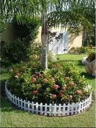 Kit 30 Cercas Plastica Decorativa Jardim Inglês 12,15m Total