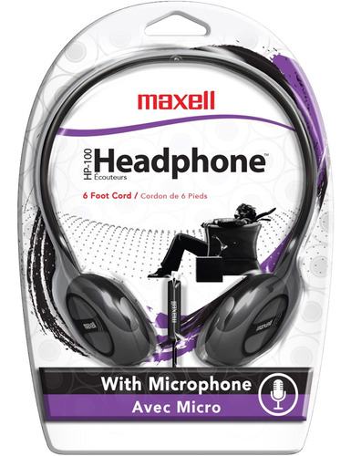 Maxell Hp-100 - Auriculares Intrauditivos Con Micrfono, Colo