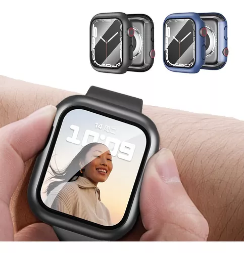 Capa HD para PC para Apple Watch Series 6 5 4 SE (2022) SE 44mm, Capa para  relógio anti-riscos