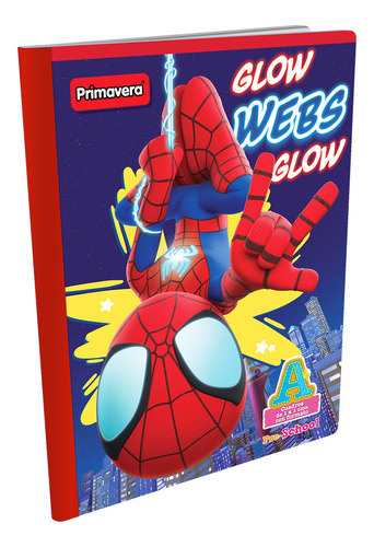 Cuaderno Cosido Pre-school A Spidey Glow Webs Glow