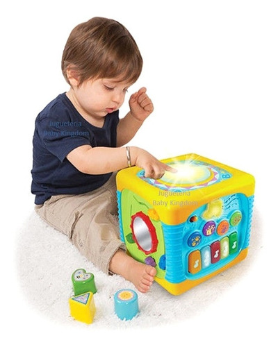 Cubo Winfun Didactico Interactivo Musical Con Luces Original