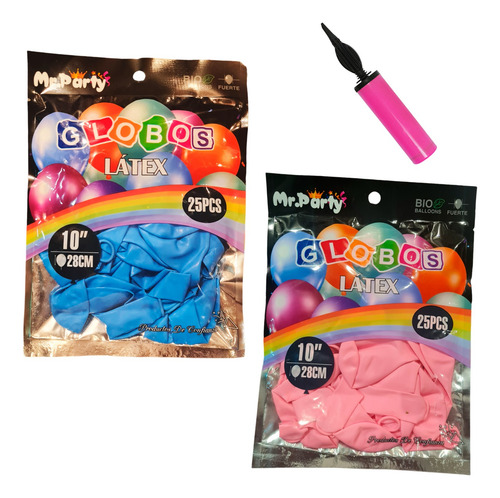 Set Revelación De Género Pack Cotillón Fiesta 12 Personas
