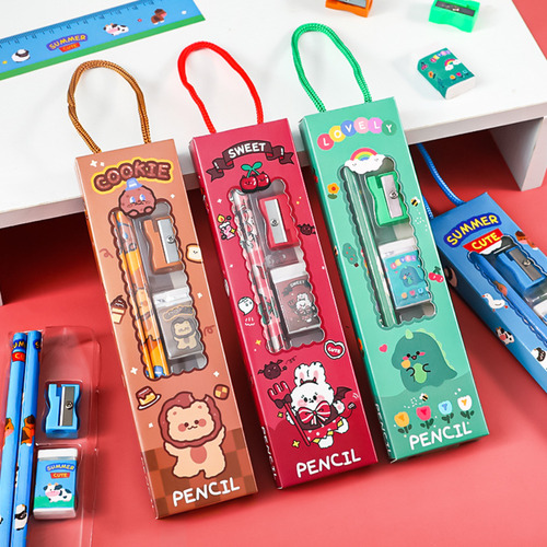 Juego De 5 Unidades, Juego De Lápices Navideños Con Dibujos