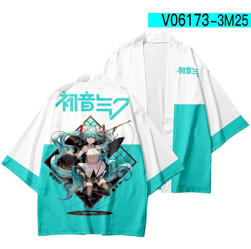 Moda Japonesa Kimono Miku Princesa Anime Disfraz