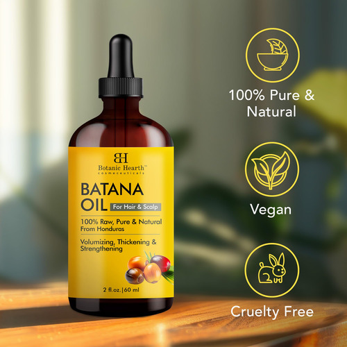 Aceite Capilar Botanic Hearth Raw Batana 100% Puro, 60 Ml, P
