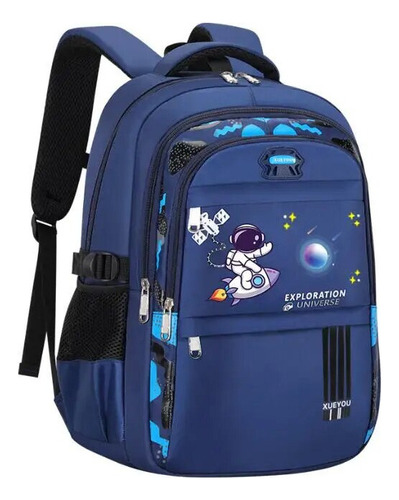 Mochila Escolar De Astronauta Impermeable Para Niños