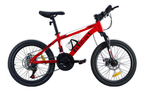 Bicicleta Montaña Rodado 20 Con 21 Velocidades - El Regalón Color Rojo