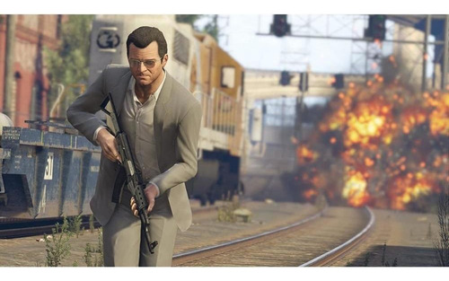 Soporte físico Grand Theft Auto Gta V Premium Edition para PS4, color azul