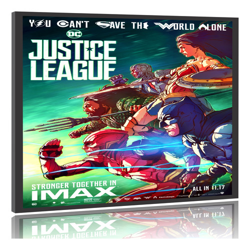 Quadro Pôster Filme Liga Da Justiça M6 60x90