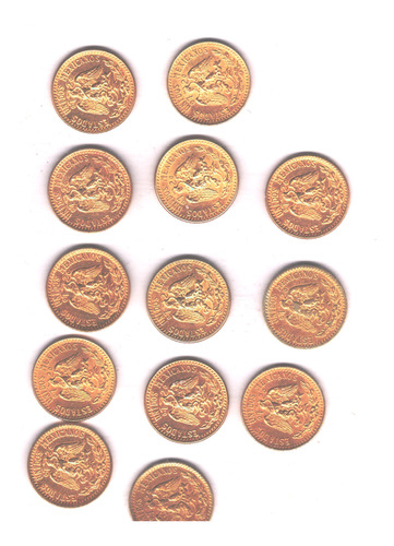 Arras Moneda Plata 720 Chapa De Oro  24k 20 C Resplandor