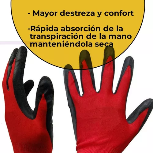 Guantes Trabajo con 3/4 de Puntos de Nitrilo Medianos #RWG12M RADIANS