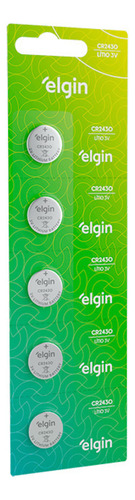 Elgin Cr2430 5 bateria botão luz led relógio smart podômetro